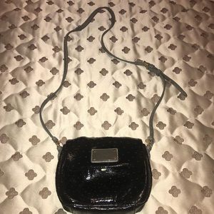 Marc by Marc Jacobs patent black satchel